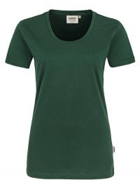 Rundhals Damen T-Shirt Dunkelgrün